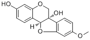 structure of CAS# 61135-92-0, 6a-Hydroxymedicarpin;(6aS-cis)-9-Methoxy-6H-benzofuro[3,2-c][1]benzopyran-3,6a(11aH)-diol