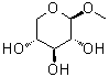 structure of CAS# 612-05-5, Methyl beta-D-xylopyranoside;Methyl beta-D-xyloside; NSC 170227