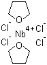 structure of CAS# 61247-57-2, Bis(Tetrahydrofuran)niobium tetrachloride;Tetrachlorobis(THF)niobium; Tetrachlorobis(tetrahydrofuran)niobium