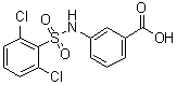 structure of CAS# 613658-25-6, 3-[[(2,6-Dichlorophenyl)sulfonyl]amino]benzoic acid