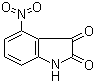 结构式 CAS# 61394-93-2, 4-硝基靛红; 4-硝基-2,3-吲哚二酮