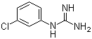 structure of CAS# 6145-41-1, 3-Chlorophenylguanidine;1-(3-Chlorophenyl)guanidine