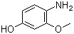 结构式 CAS# 61638-01-5, 4-氨基-3-甲氧基苯酚