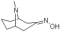 structure of CAS# 6164-67-6, (+/-)-Pseudopelletierine oxime;9-Methyl-9-azabicyclo[3.3.1]nonan-3-one oxime