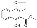 structure of CAS# 61658-41-1, Furomollugin;5-Hydroxynaphtho[1,2-b]furan-4-carboxylic acid methyl ester