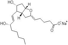 结构式 CAS# 61849-14-7, 依前列醇钠