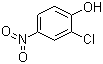 结构式 CAS# 619-08-9, 2-氯-4-硝基苯酚