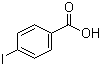 结构式 CAS# 619-58-9, 4-碘苯甲酸; 对碘苯甲酸