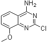 结构式 CAS# 61948-65-0, 2-氯-8-甲氧基-4-喹唑啉胺