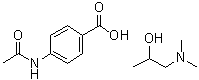 结构式 CAS# 61990-51-0, 二甲氨丙醇醋氨苯酸盐