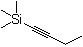 structure of CAS# 62108-37-6, 1-Butynyltrimethylsilane;(1-Butyn-1-yl)trimethylsilane; 1-(Trimethylsilyl)-1-butyne