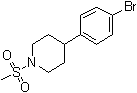 结构式 CAS# 622386-94-1, 4-(4-溴苯基)-1-(甲基磺酰基)哌啶