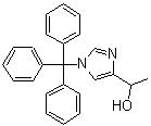 结构式 CAS# 62256-50-2, alpha-甲基-1-(三苯基甲基)-1H-咪唑-4-甲醇