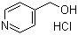structure of CAS# 62302-28-7, 4-Pyridinemethanol hydrochloride;4-Hydroxymethylpiperidinium chloride