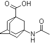 结构式 CAS# 6240-00-2, 3-乙酰氨基金刚烷-1-甲酸