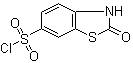 2,3-二氢-2-氧代-6-苯并噻唑磺酰氯分子结构 (CAS 62425-99-4)