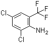 structure of CAS# 62593-17-3, 2-Amino-3,5-dichlorobenzotrifluoride;2,4-Dichloro-6-(trifluoromethyl)aniline