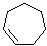 环庚烯分子结构 (CAS 628-92-2)
