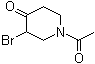structure of CAS# 62829-47-4, 1-Acetyl-3-bromo-4-piperidinone