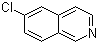 structure of CAS# 62882-02-4, 6-Chloroisoquinoline