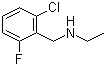 结构式 CAS# 62924-59-8, 2-氯-N-乙基-6-氟苄胺