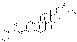 structure of CAS# 63042-18-2, Estradiol-3-benzoate-17-butyrate;Estra-1,3,5(10)-triene-3,17b-diol 3-benzoate 17-butyrate