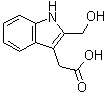 结构式 CAS# 63158-57-6, 2-(羟基甲基)-1H-吲哚-3-乙酸