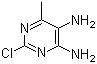 结构式 CAS# 63211-98-3, 2-氯-6-甲基嘧啶-4,5-二胺