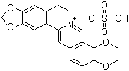Berberine hydrogen sulphate molecular structure (CAS 633-66-9)
