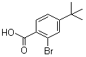 结构式 CAS# 6332-96-3, 2-溴-4-叔丁苯甲酸