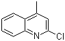 structure of CAS# 634-47-9, 2-Chloro-4-methylquinoline;2-Chlorolepidine
