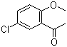 结构式 CAS# 6342-64-9, 5'-氯-2'-甲氧基苯乙酮