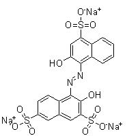 structure of CAS# 63451-35-4, Hydroxy naphthol blue;3-Hydroxy-4-[(2-hydroxy-4-sulfo-1-naphthalenyl)azo]-2,7-naphthalenedisulfonic acid trisodium salt
