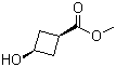 structure of CAS# 63485-50-7, cis-Methyl 3-hydroxycyclobutanecarboxylate;Methyl cis-3-hydroxycyclobutanecarboxylate; cis-3-Hydroxycyclobutanecarboxylic acid methyl ester