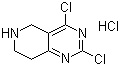 结构式 CAS# 635698-30-5, 2,4-二氯-5,6,7,8-四氢吡啶并[4,3-d]嘧啶盐酸盐