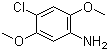 structure of CAS# 6358-64-1, 2,5-Dimethoxy-4-chloroaniline ;4-Chloro-2,5-dimethoxyaniline