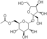 结构式 CAS# 63648-81-7, 蔗糖-6-乙酯