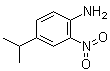 structure of CAS# 63649-64-9, 4-Isopropyl-2-nitroaniline;4-(1-Methylethyl)-2-nitrobenzenamine; 4-Amino-1-isopropyl-3-nitrobenzene