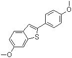 structure of CAS# 63675-74-1, 6-Methoxy-2-(4-methoxyphenyl)benzobithiophene