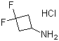 结构式 CAS# 637031-93-7, 3,3-二氟环丁胺盐酸盐