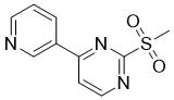 结构式 CAS# 637354-25-7, 2-(甲基磺酰基)-4-(吡啶-3-基)嘧啶