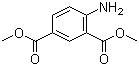 structure of CAS# 63746-12-3, Dimethyl 4-aminoisophthalate;Dimethyl 4-aminobenzene-1,3-dicarboxylate; 4-Amino-1,3-benzenedicarboxylic acid 1,3-dimethyl ester
