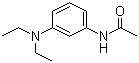 structure of CAS# 6375-46-8, 3-(N,N-Diethylamino)acetanilide;N-[3-(Diethylamino)phenyl]acetamide