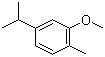结构式 CAS# 6379-73-3, 香芹酚甲醚; 5-异丙基-2-甲基苯甲醚