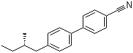 结构式 CAS# 63799-11-1, (S)-4'-(2-甲基丁基)-4-联苯腈