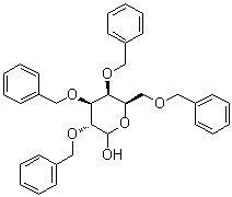 结构式 CAS# 6386-24-9, 2,3,4,6-四-O-(苯基甲基)-D-吡喃半乳糖
