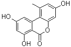 structure of CAS# 641-38-3, Alternariol;3,7,9-Trihydroxy-1-methyl-6H-dibenzo[b,d]pyran-6-one; NSC 638263