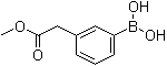 structure of CAS# 643094-11-5, [3-[(Methoxycarbonyl)methyl]phenyl]boronic acid;3-Boronobenzeneacetic acid alpha-methyl ester