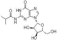 structure of CAS# 64350-24-9, N-Isobutyrylguanosine