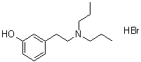 3-[2-(二丙基氨基)乙基]苯酚氢溴酸盐分子结构 (CAS 64656-40-2)